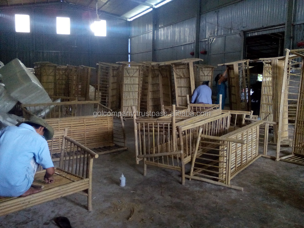 竹のダイニングセット- 二重椅子/複座- 竹製の家具/テーブル/スツール/リビングルームのためのオットマン、 ベッドルーム・レストラン仕入れ・メーカー・工場