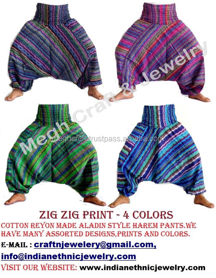 ZIG ZAG INDIAN HAREM PANTS .jpg
