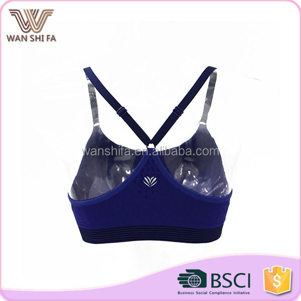 Nylon purple wholesale cheap yoga sports women sexy nude bra