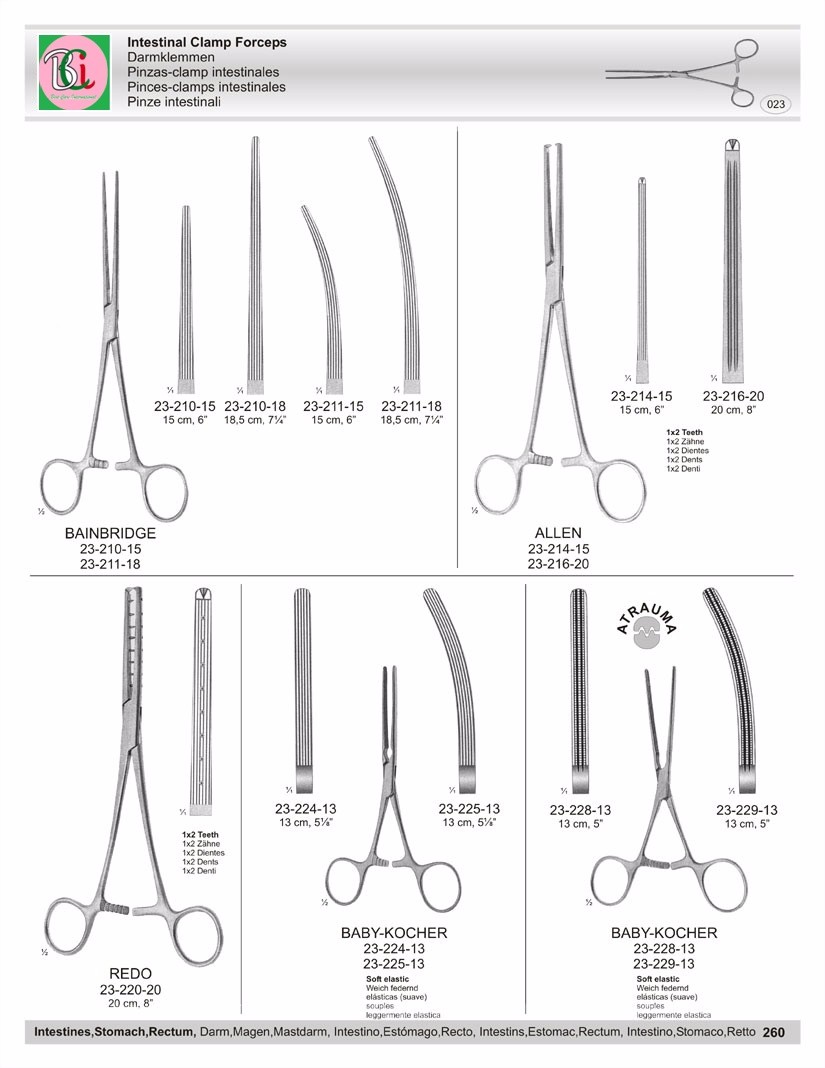 Eder Cotton Carrier & Pratt Fistula Probes Buie Pressure Clamps - Buy 