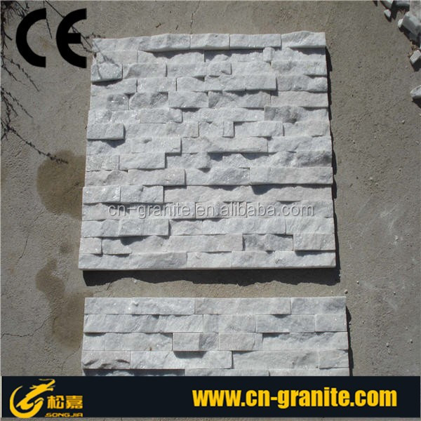 white nature culture stone waterfall exterior wall slate tile