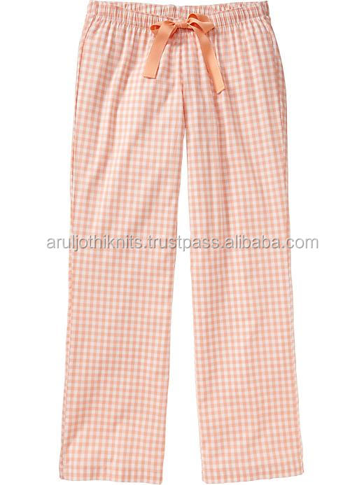 フローラルプリントのコットン織総模様のパジャマのズボン女性のための問屋・仕入れ・卸・卸売り