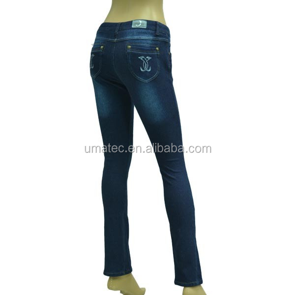 新しいファッション4ウェイストレッチニットデニムスリム&フィット低ウエストの女性のジーンズ仕入れ・メーカー・工場