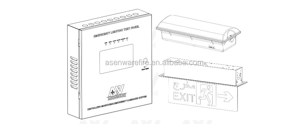 Ac In/out 220v Emergency Lighting With Wiring Diagram - Buy Emergency