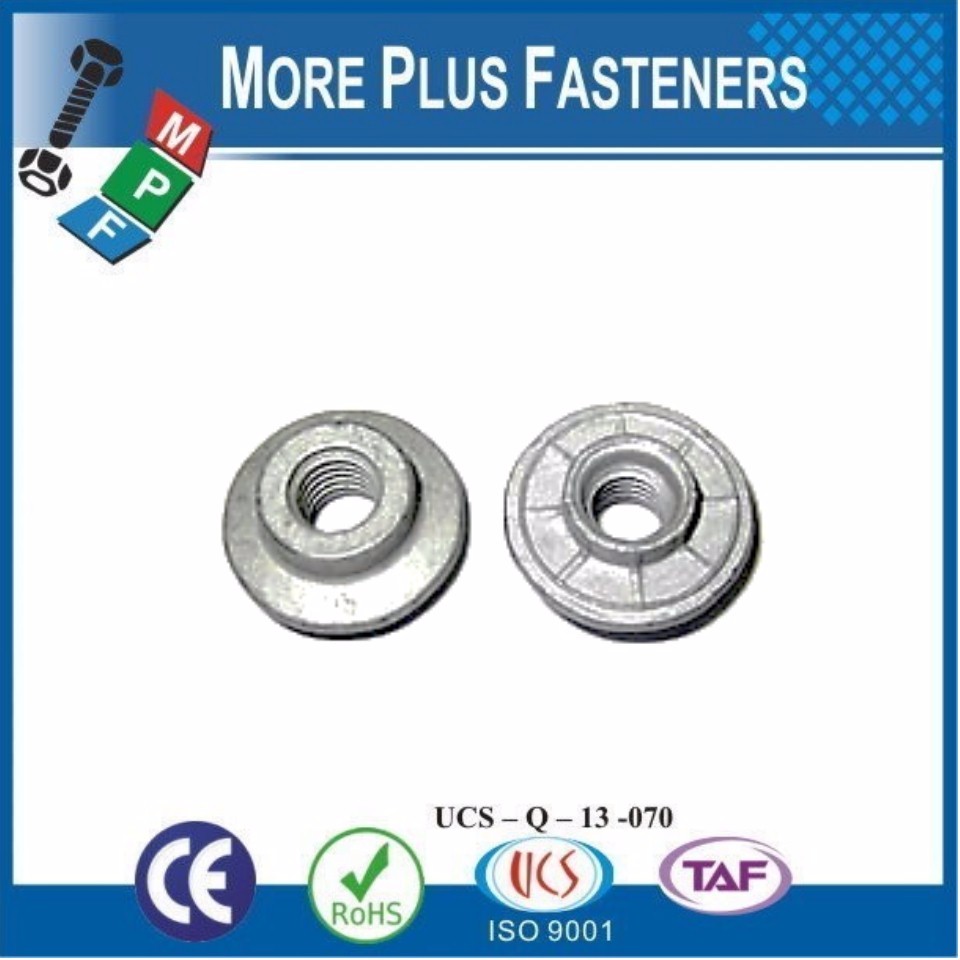 Made In Taiwan Trapezoidal Brass Knurling Gripco Clinch Round Flange