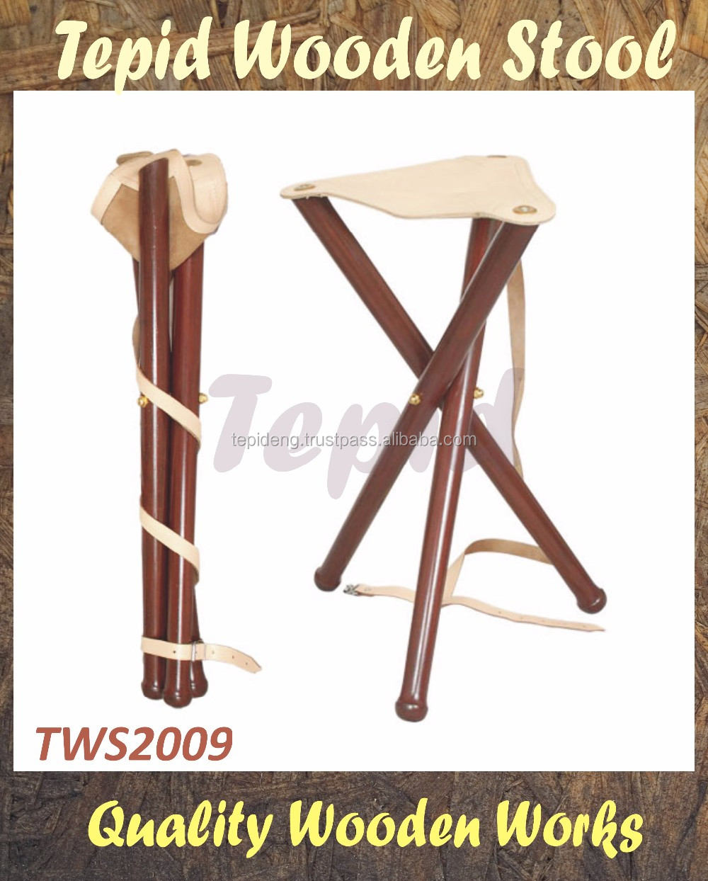 木製スツール、TWS2023三脚スツール仕入れ・メーカー・工場
