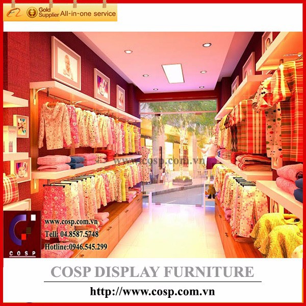 Direct factory sale customized design clothes display