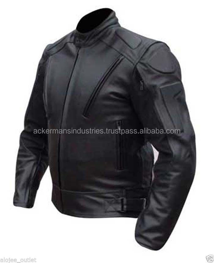 黒い革のジャケットのバイクバイクレーシングバイカーの摩耗問屋・仕入れ・卸・卸売り