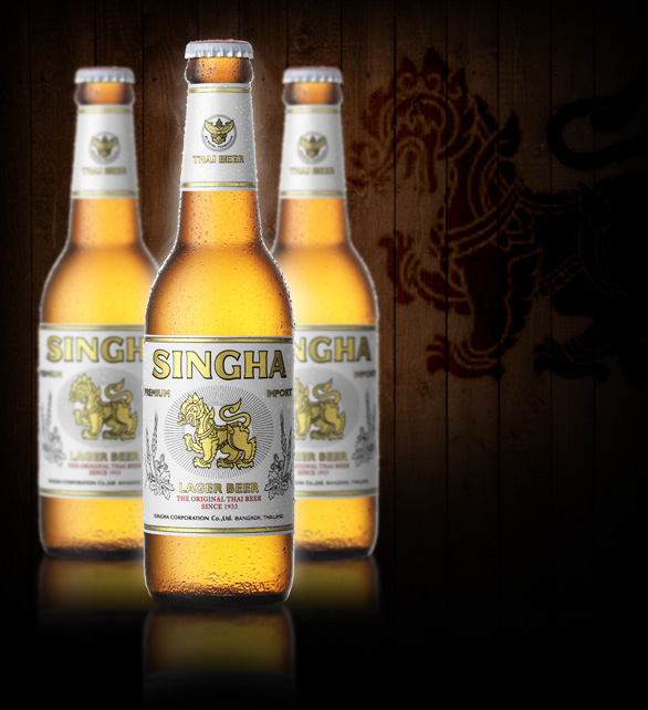 Singha Beer Glass Bottle 330ml Premium Quality Thailand Beer