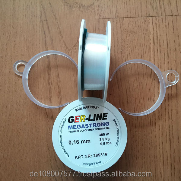 スポーツフィッシングライン、 ナイロン釣り糸megastrong300m0.08-0.60mmドイツで作られた問屋・仕入れ・卸・卸売り