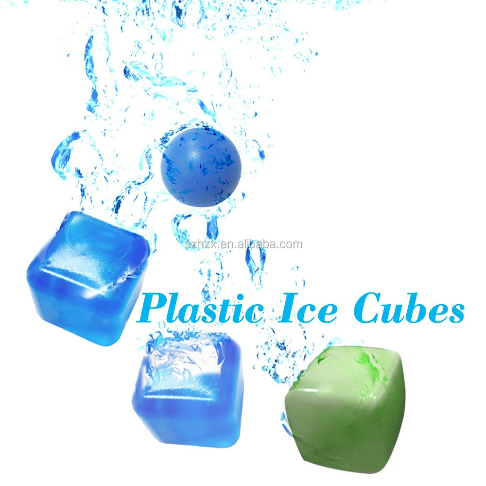 Reusable Plastic Ice Cubes/ Transparent Plastic Fake Ice Cubes Buy
