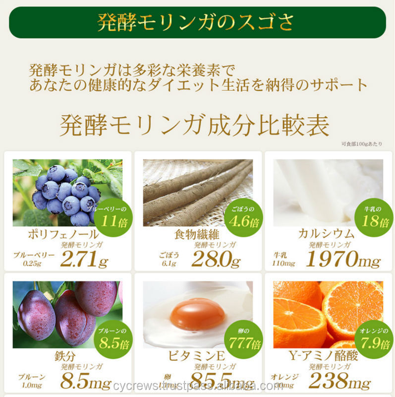 モリンガ形状- 日本が作った新しい2014年ダイエットサプリメント、 発酵ハーブ問屋・仕入れ・卸・卸売り