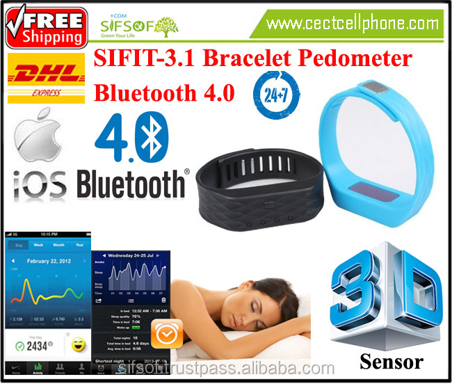 SIFIT-3.1スマートブレスレット歩数計健康睡眠モニタリングでbluetooth 4.0 ios app仕入れ・メーカー・工場
