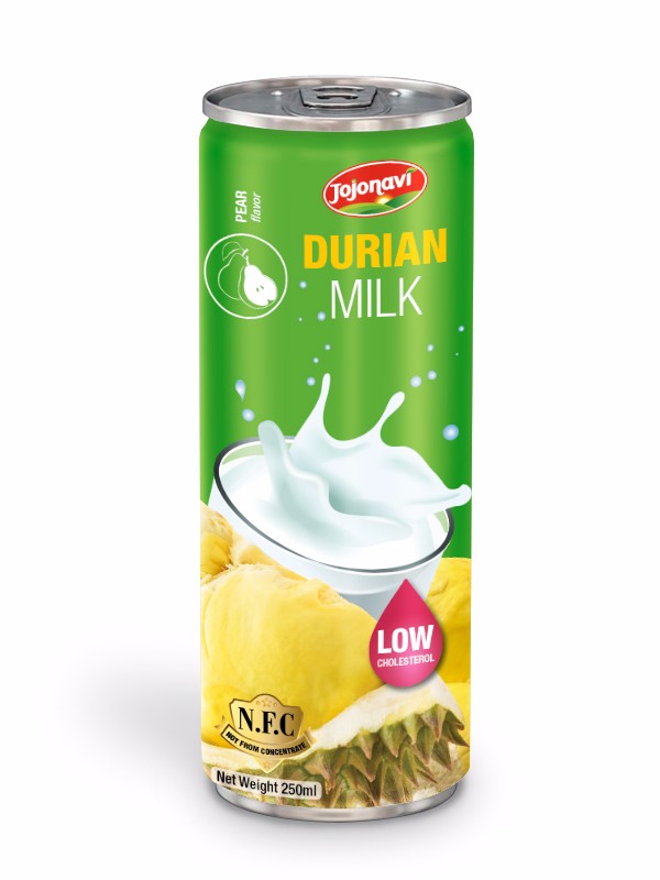 Durian milk with Pear flavour Fruit juice Distributor JOJONAVI brand alu can 250ml.jpg