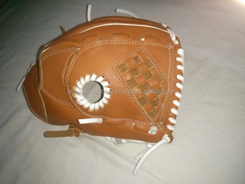 4種類の色良い品質大人野球手袋/イエロー野球手袋キップ革仕入れ・メーカー・工場