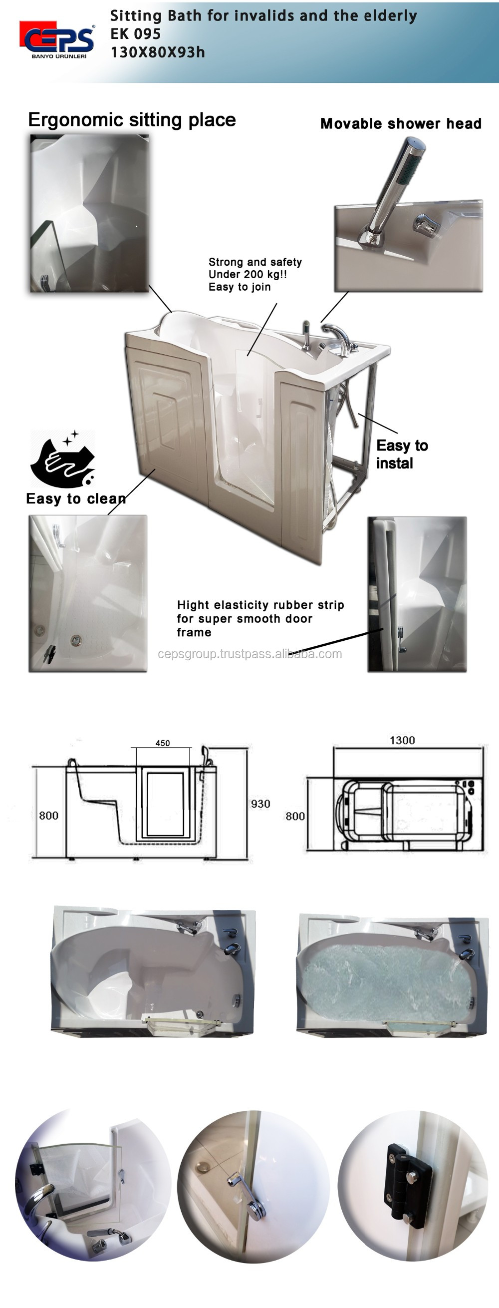 Bath For Invalids And The Elderly /seat Bath For Elderly People