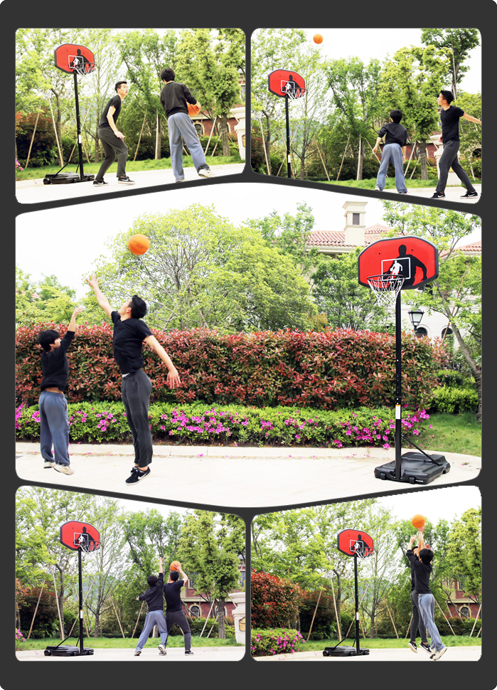 Base Can Be Filled With Water Or Sand Adjustable Portable Basketball