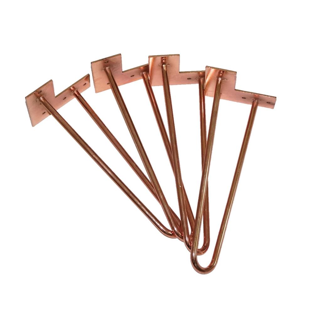 Copper Plating Or Rose Gold Hairpin Table Legs Buy Hairpin Legs