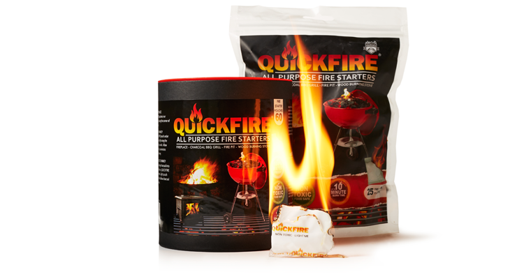 Quickfire All Purpose Firestarter For Wood Stove Fireplace